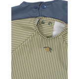 Konges Sløjd Tea Stripe/Flint Stone 2 Pak Dinner Hagesmæk Med Ærmer