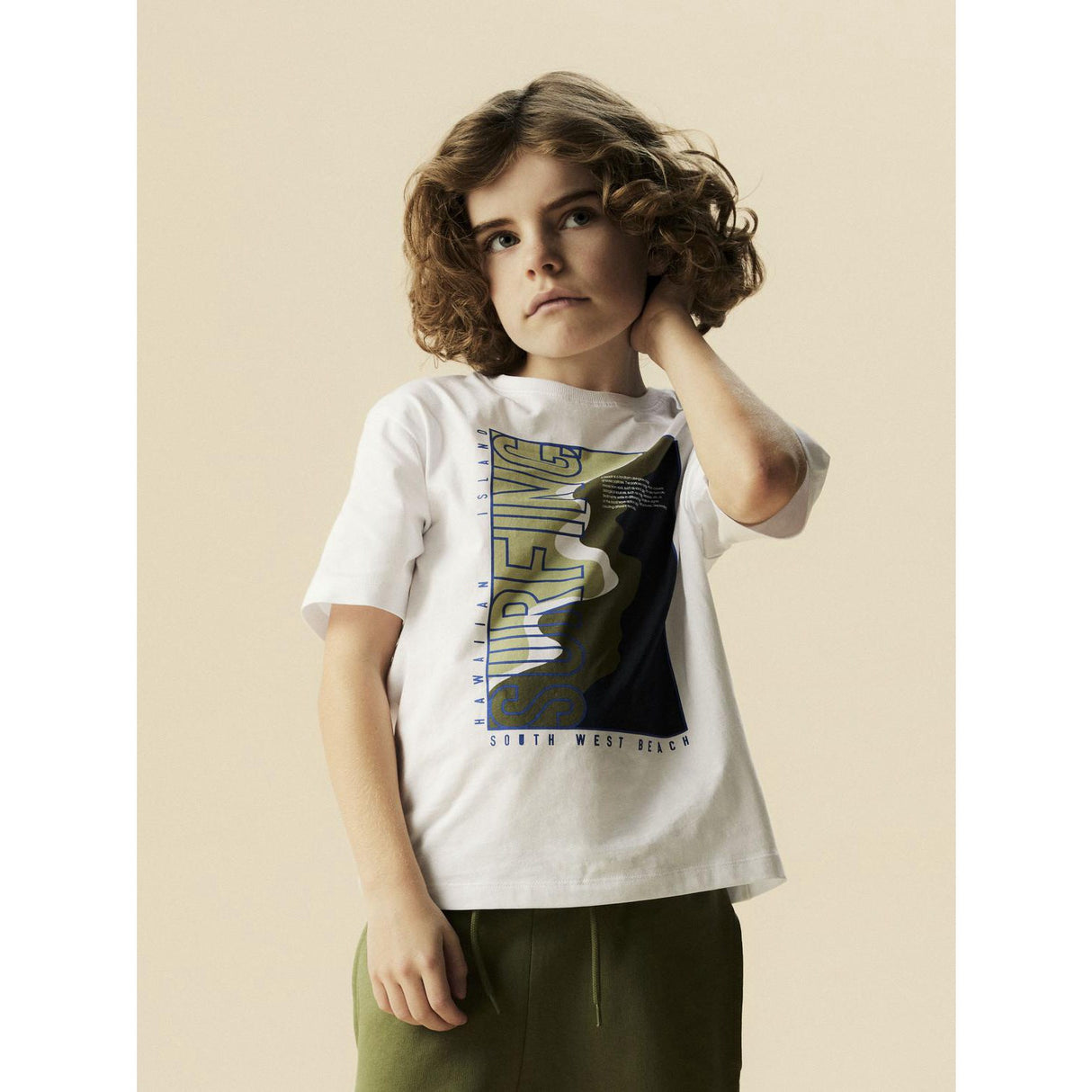 Name It Bright White Nkmhansy Ss Nreg Top Box Pb