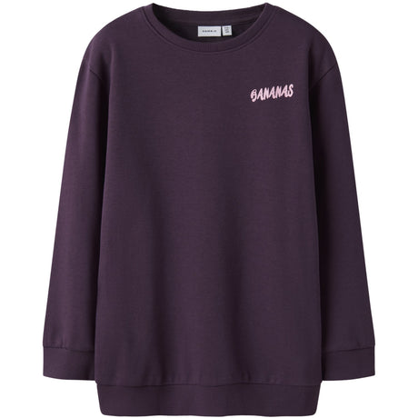 Name It Blackberry Wine Nkfbellis Ls Nreg Sweat Unb Box Pb