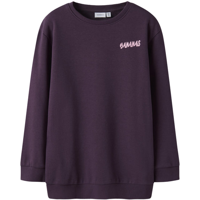 Name It Blackberry Wine Nkfbellis Ls Nreg Sweat Unb Box Pb