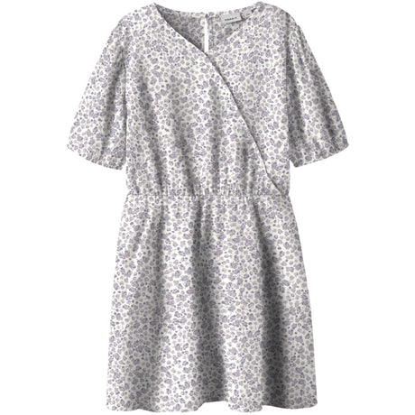 Name It Cloud Dancer Nkffany Ss Slå-om Kjole Pb