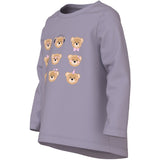 Name It Lavender Gray 3 Teddy Bears Nmfviolet Ls Loose Top