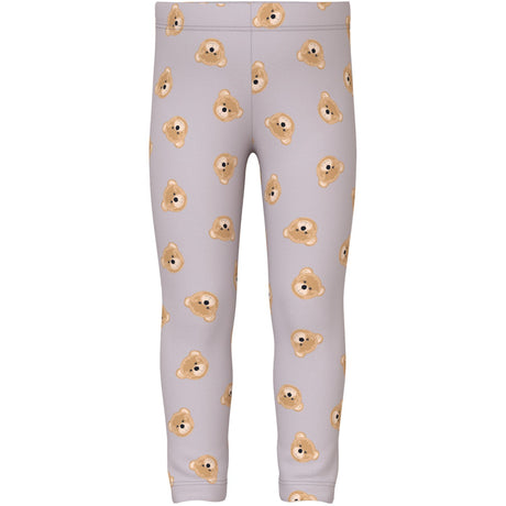 Name It Lilac Marble Teddy Bears Nmfvivian Aop Leggings