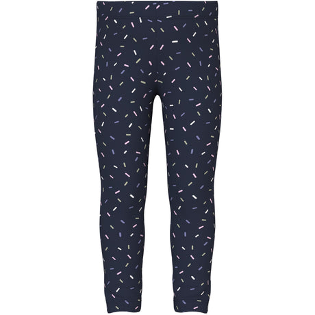 Name It Navy Blazer Sprinkles Nmfvivian Aop Leggings