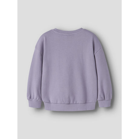 Name It Lavender Gray Ballerina Bear Nmfvalona Ls Long Rlx Sweat Bru