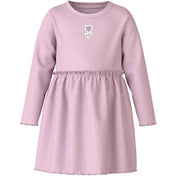 Name It Dawn Pink Tulip Nmfvemma Ls Kjole