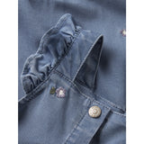 Name It Denim Blue Flower Emb Nbfsage Dnm Overall 3606-Yb