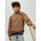 Name It Toasted Coconut Nkmtrent Ls Nreg Sweat Polo Bru