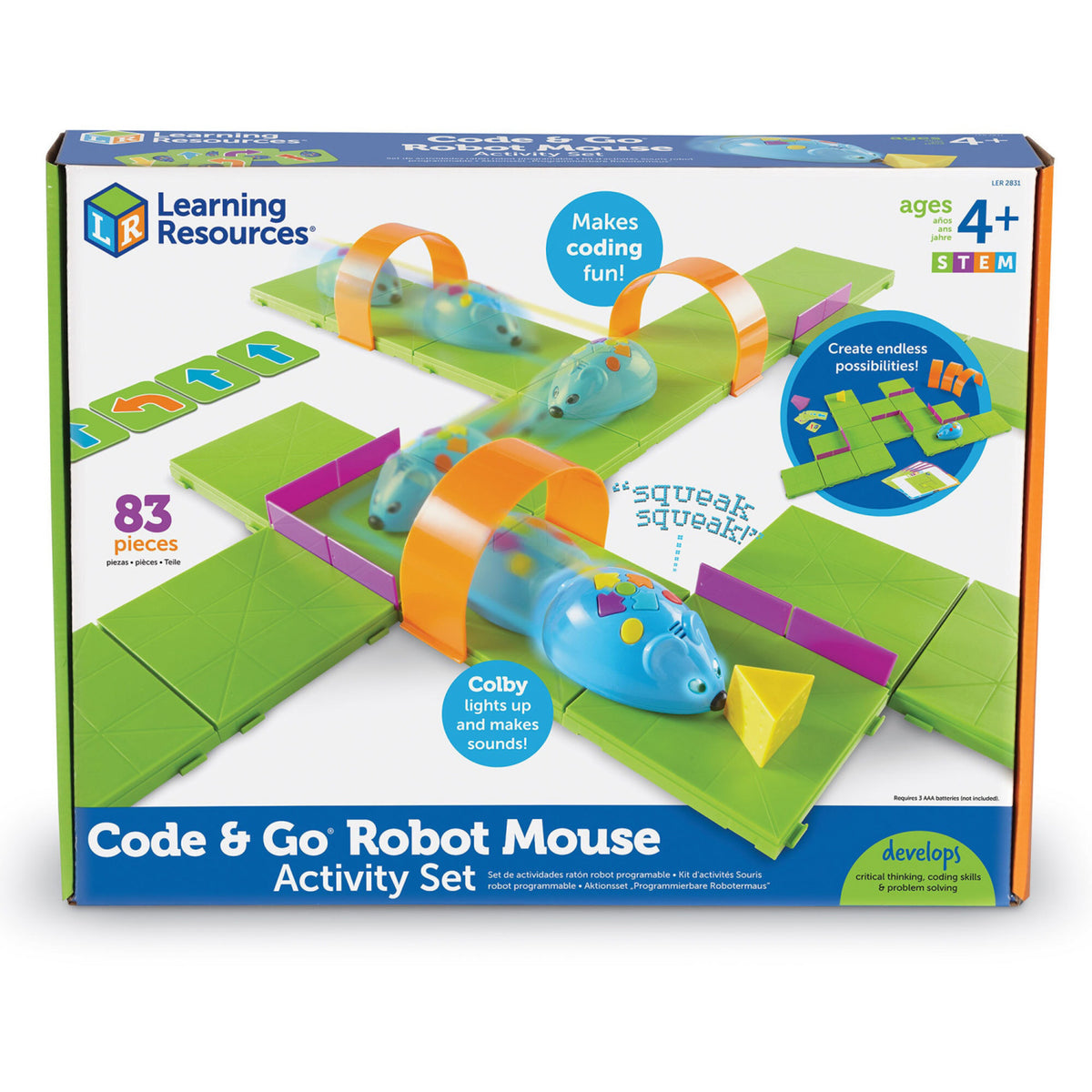 Learning Resources® Code & Go® Robot Mouse Aktivitetssæt