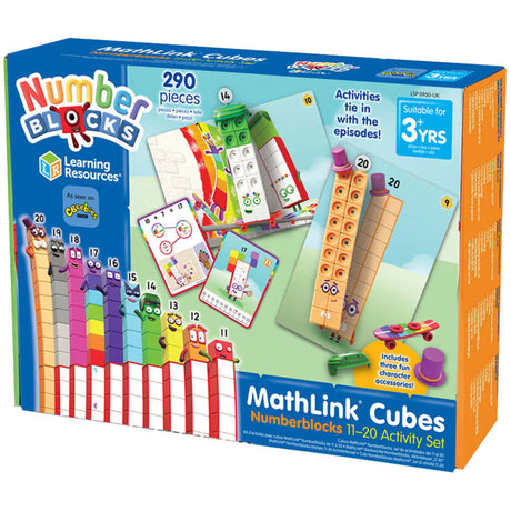 Learning Resources® MathLink® Cubes Numberblocks® 11-20 Aktivitetssæt