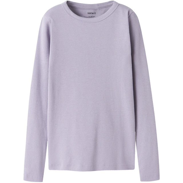 Name It Lavender Gray Nkfnakal Ls Top Noos