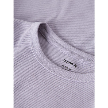 Name It Lavender Gray Nkfnakal Ls Top Noos