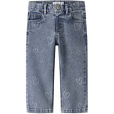 Name It Medium Blue Denim Nmfrose Straight Laser Jeans 2583-Gy B