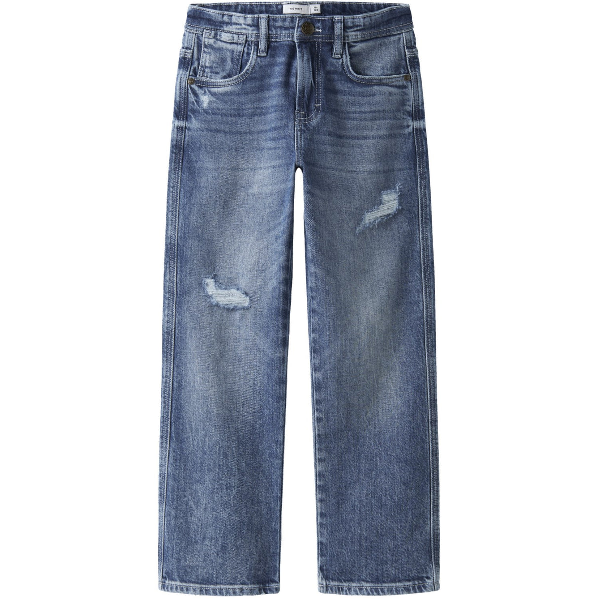 Name It Medium Blue Denim Nkmryan Straight Jeans 8050-Az Noos