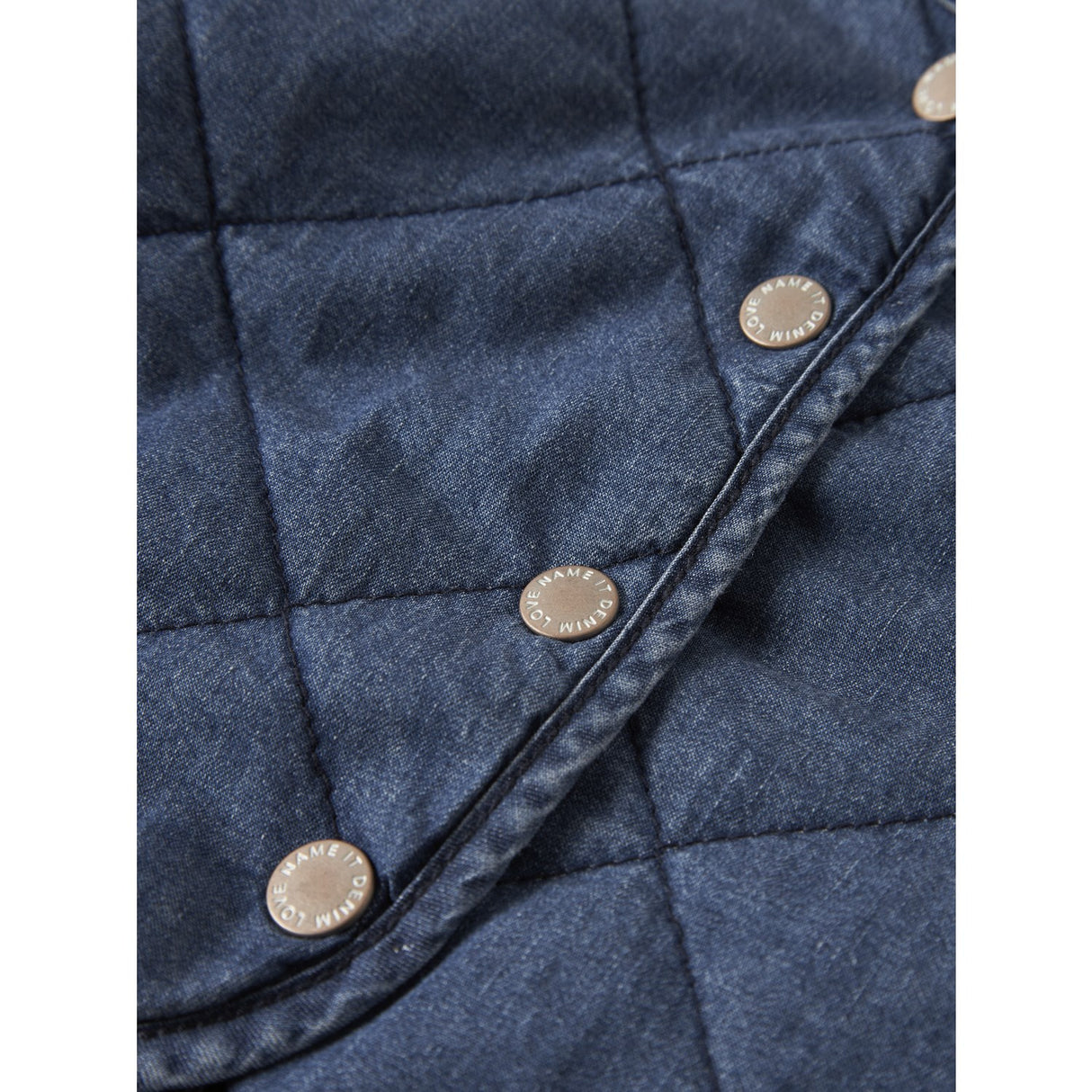 Name It Dark Blue Denim Nmfjuliette Quilt Dnm Jakke 6016-Pa B