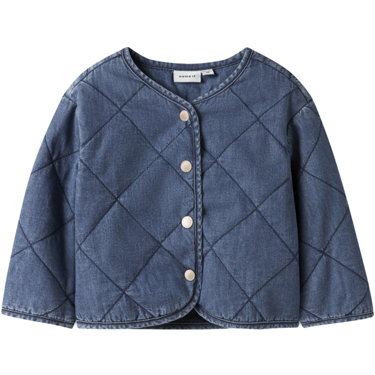Name It Dark Blue Denim Nmfjuliette Quilt Dnm Jakke 6016-Pa B