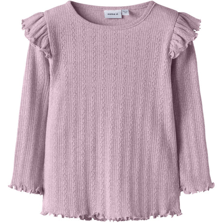 Name It Dawn Pink Melange Nmfblitta Ls Xsl Top