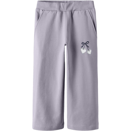 Name It Lavender Gray Nmfbasalt Sweat Wide Bukser Bru