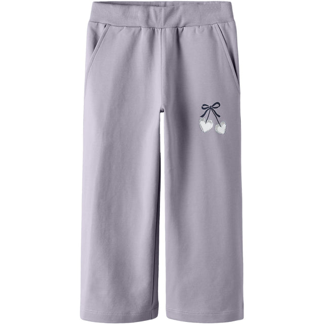 Name It Lavender Gray Nmfbasalt Sweat Wide Bukser Bru
