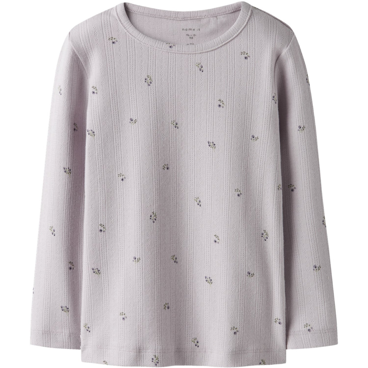 Name It Lilac Marble Nmfberries Ls Slim Top