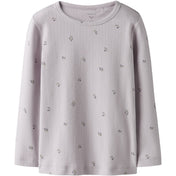 Name It Lilac Marble Nmfberries Ls Slim Top