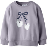 Name It Lavender Gray Nmfbasalt Ls Nreg Sweat Bru