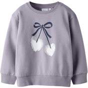 Name It Lavender Gray Nmfbasalt Ls Nreg Sweat Bru