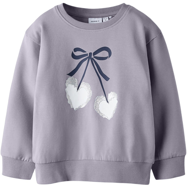 Name It Lavender Gray Nmfbasalt Ls Nreg Sweat Bru