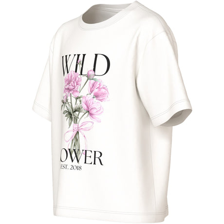 Name It Cloud Dancer Wild Flower Nkfvotea Ss Nreg Top