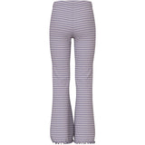 Name It Lavender Gray Lilac Marble Stripe Nkfvemma Flare Bukser