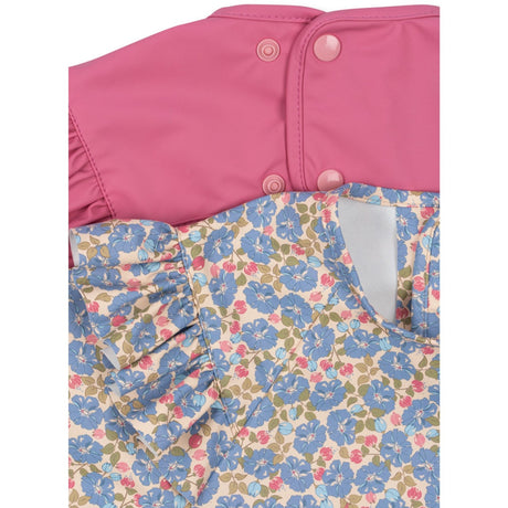 Konges Sløjd Fleur Rosier/Chateau Rose 2 Pak Dinner Hagesmæk Med Ærmer Og Flæse