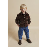 COPENHAGEN COLORS Dk Brown Comb Corduroy Overshirt W. Emb.