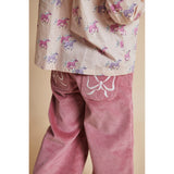 COPENHAGEN COLORS Rose Comb Corduroy Pant W. Wide Leg & Emb. At Backside Pocket