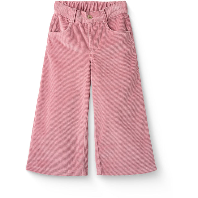 COPENHAGEN COLORS Rose Comb Corduroy Pant W. Wide Leg & Emb. At Backside Pocket