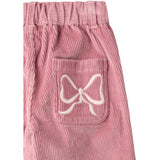 COPENHAGEN COLORS Rose Comb Corduroy Pant W. Wide Leg & Emb. At Backside Pocket