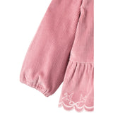 COPENHAGEN COLORS Rose Comb Corduroy Bluse W. Emb.