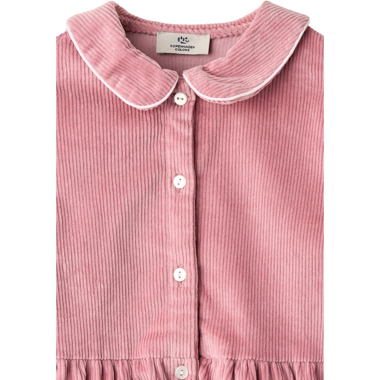 COPENHAGEN COLORS Rose Comb Corduroy Bluse W. Emb.