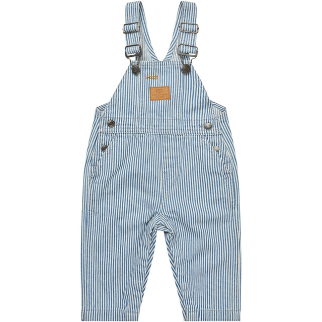 COPENHAGEN COLORS Denim Blue Stripe Y/D Twill Baby Smækbukser