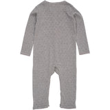 COPENHAGEN COLORS Grey Mel Pointelle Heart Full Body