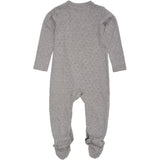 COPENHAGEN COLORS Grey Mel Pointelle Cross-Over Full Body