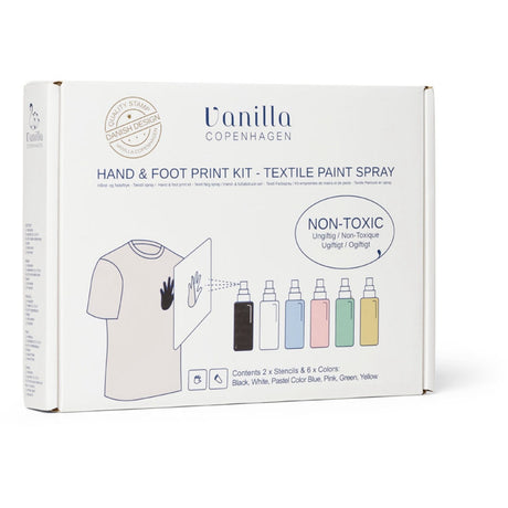 Vanilla COPENHAGEN Multi Stof Paint Spray Hand & Foot Print Kit