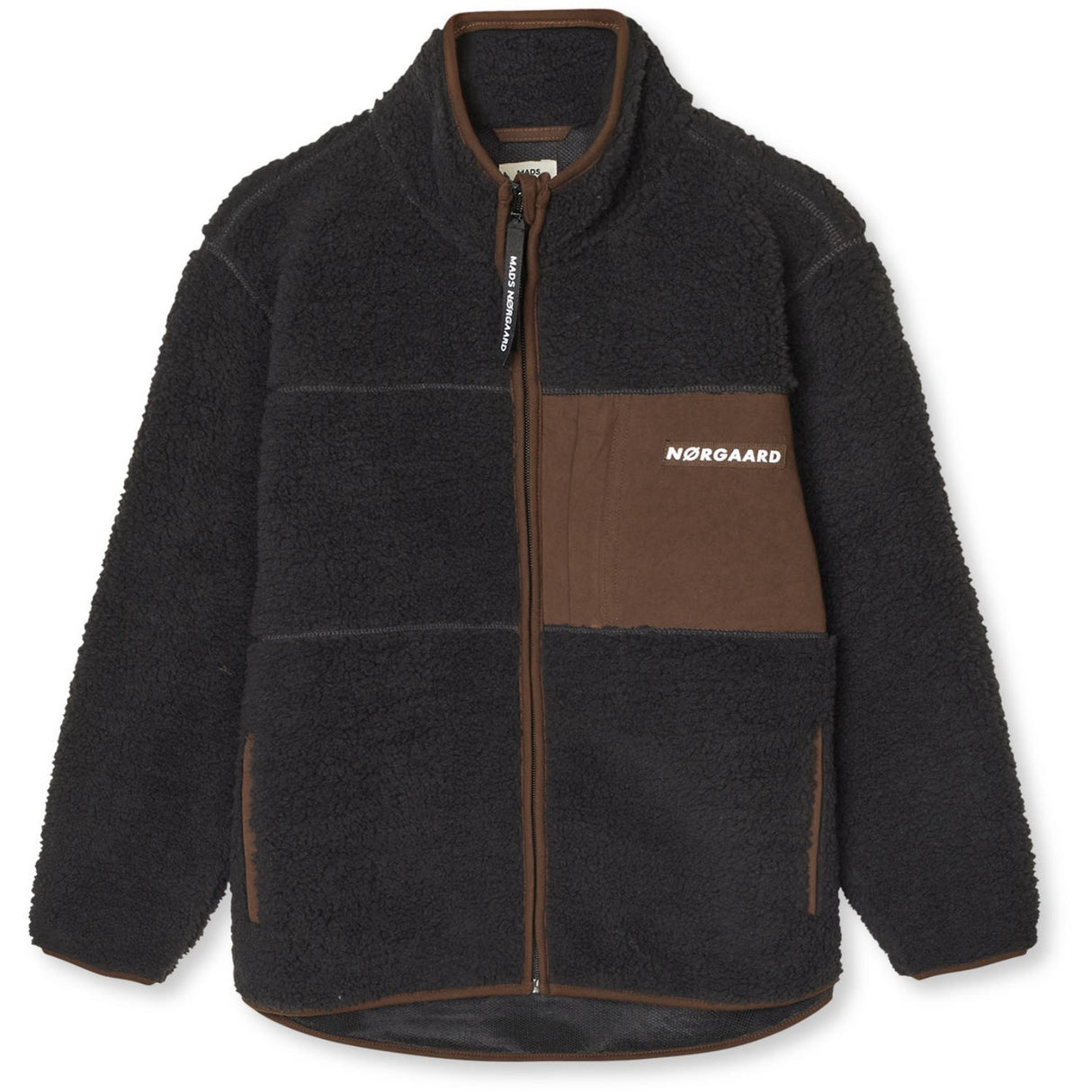 Mads Nørgaard Jet Black Bamse Fleece Jeffo Jakke