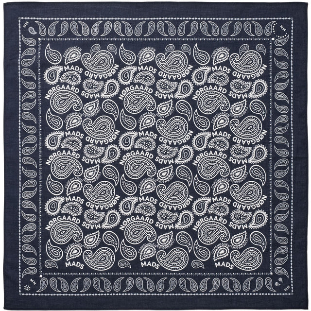 Mads Nørgaard Parisian Night Soft Bomuld Paisley Tørklæde Solid