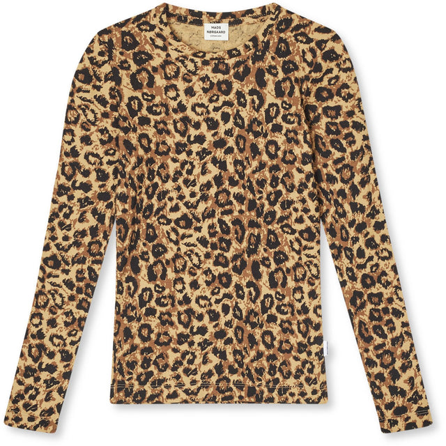 Mads Nørgaard Leopard Aop/Black 2X2 Bomuld Aop Talino Bluse