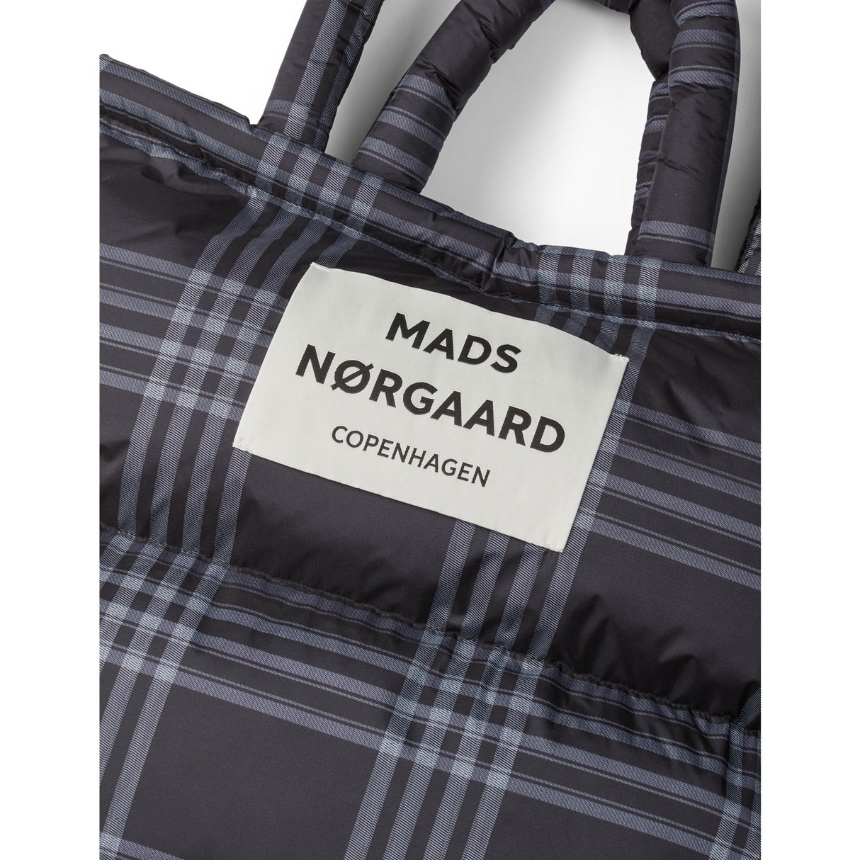 Mads Nørgaard Black/Vanilla Ice Light Ripstop Pude Aop Taske