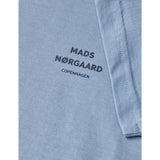 Mads Nørgaard Faded Denim Printed Logo Thorlino T-shirt