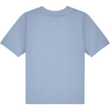 Mads Nørgaard Faded Denim Printed Logo Thorlino T-shirt