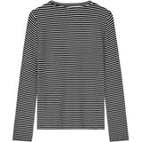 Mads Nørgaard Black/Vanilla Ice 5X5 Stripe Talika Bluse