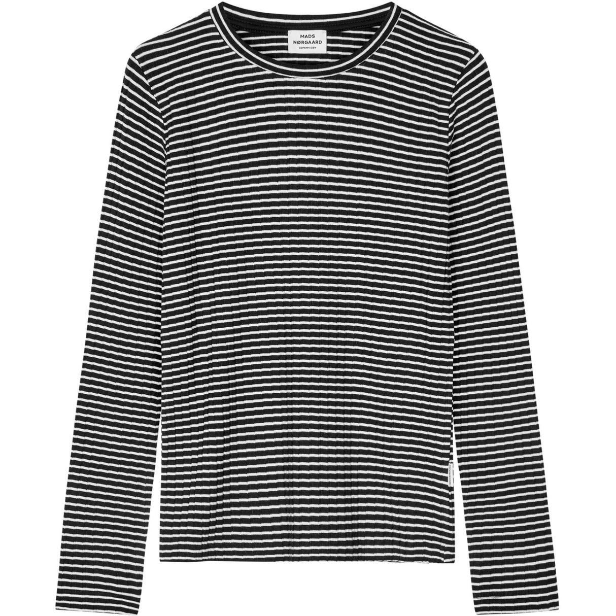 Mads Nørgaard Black/Vanilla Ice 5X5 Stripe Talika Bluse