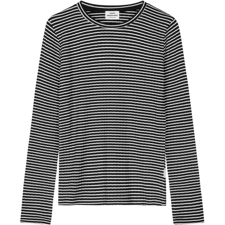 Mads Nørgaard Black/Vanilla Ice 5X5 Stripe Talika Bluse